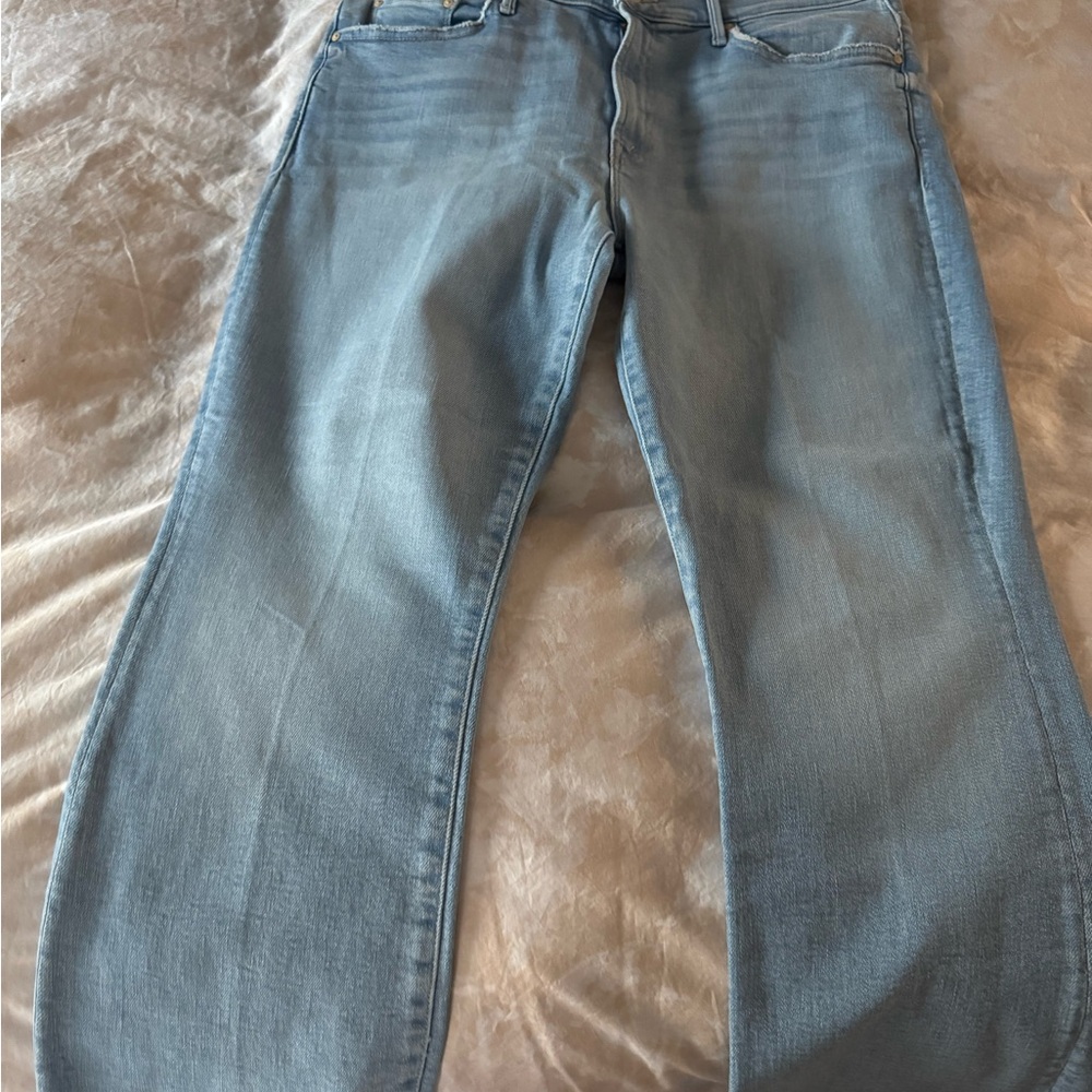 Mother Insider Step Fray Limited Edition Wash Jeans Size 33 - Picture 7 of 11